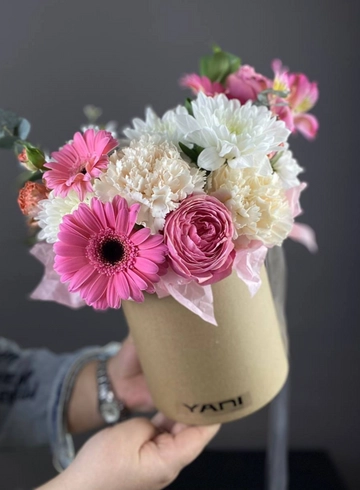 Коробка с цветами «Танго вдвоем» от интернет-магазина цветов в 