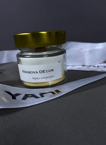Арома свеча «Манго и бергамот» от интернет-магазина цветов в 