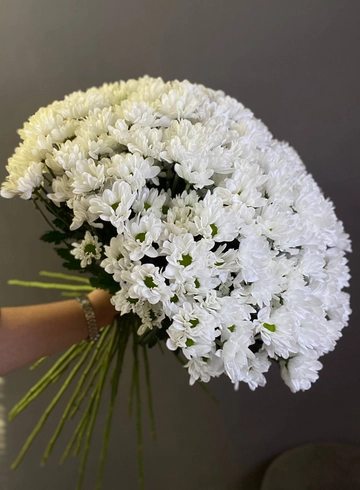 Монобукет из хризантем от интернет-магазина цветов в 